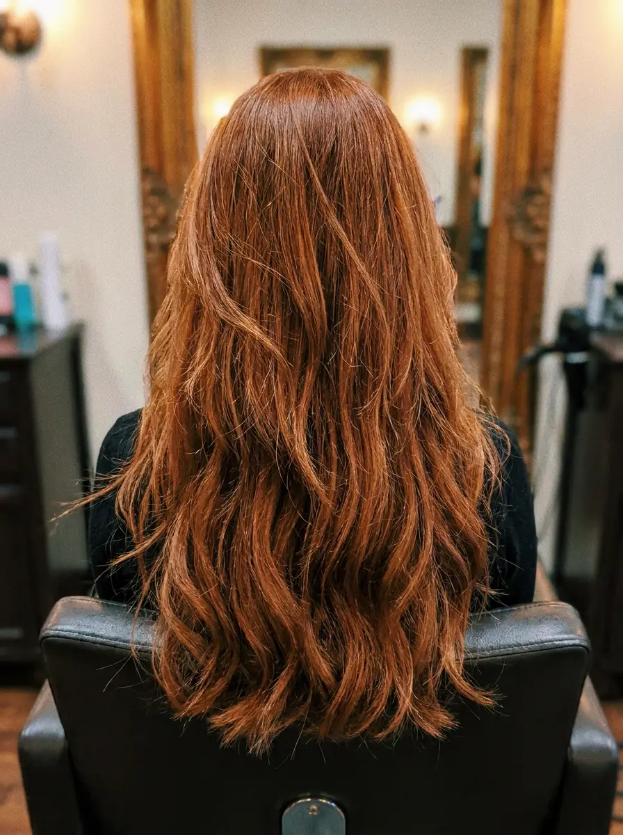 Dimensional copper — hair by Daisy, Haledon NJ